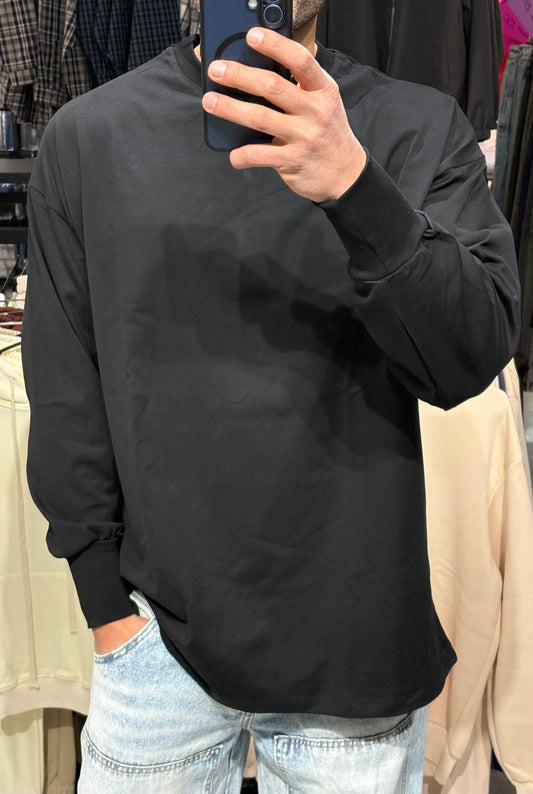 Maglietta manica lunga black