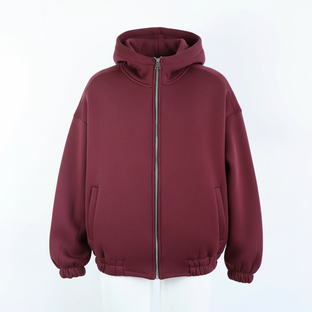 Felpa doppio cotone Bordeaux