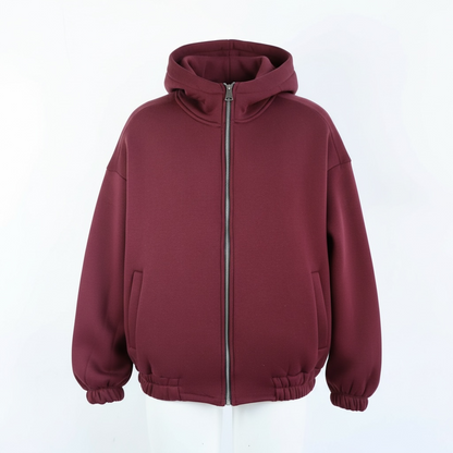 Felpa doppio cotone Bordeaux