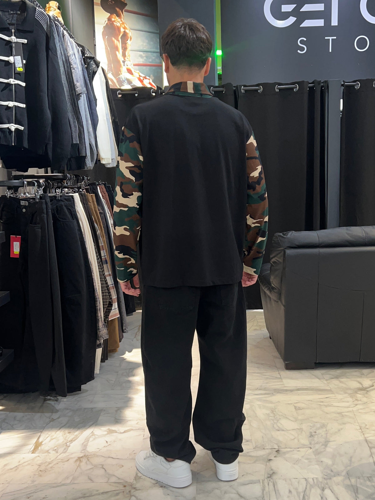 Polo Manica Lunga Militare Streetwear