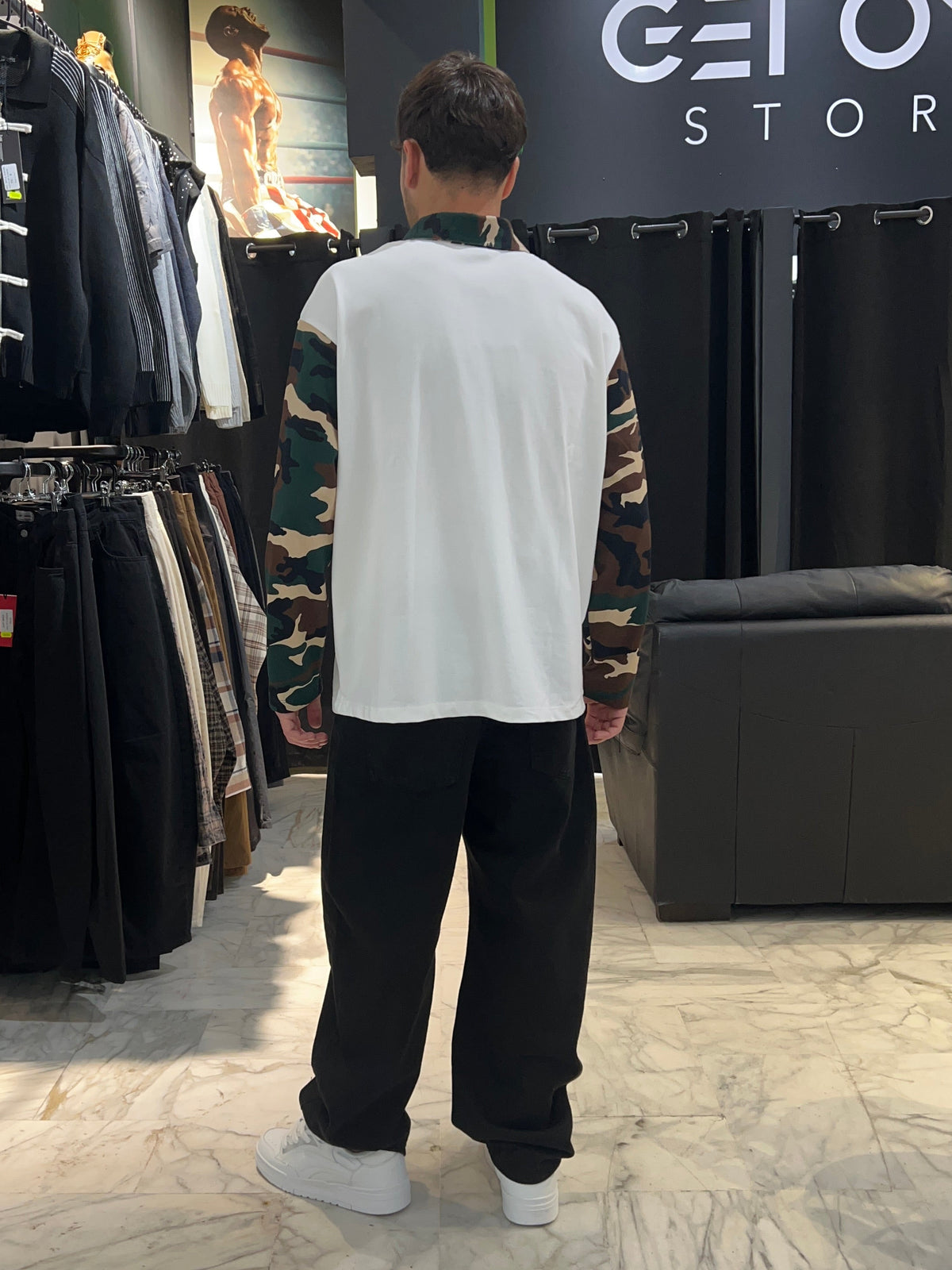 Polo Manica Lunga Militare Streetwear