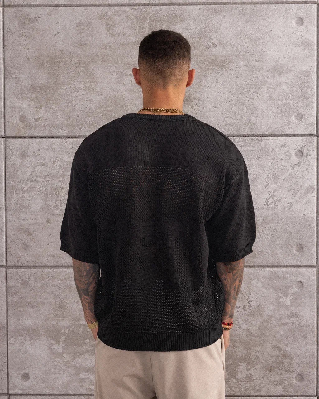 TSHIRT MAILLE CROCHET