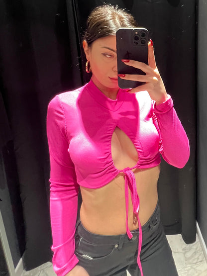 Top fucsia