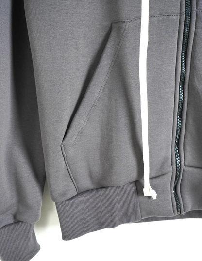 BASIC ZIP-UP SWEATSHIRT