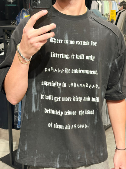 T-Shirt PREMIUM No Excuse" Oversize