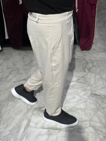 Pantalone Capri fit beige