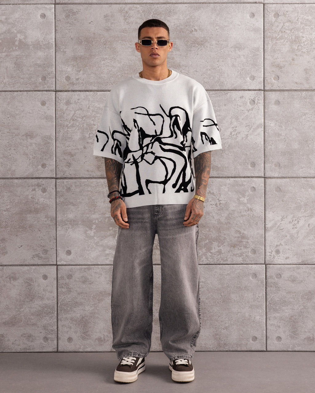 TSHIRT MAILLE CROCHET