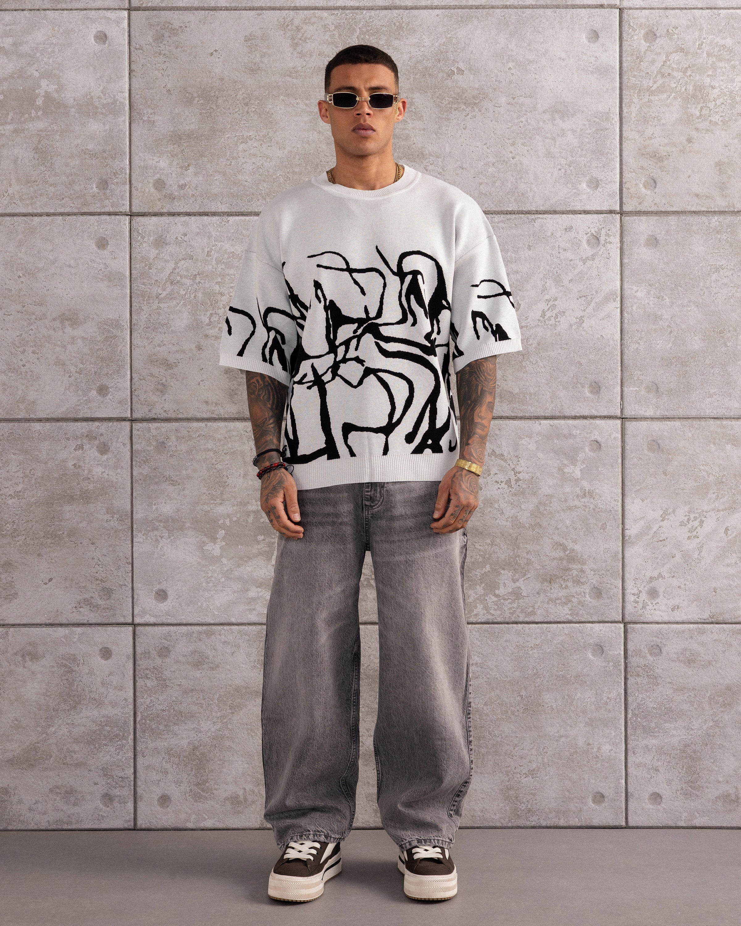 TSHIRT MAILLE CROCHET