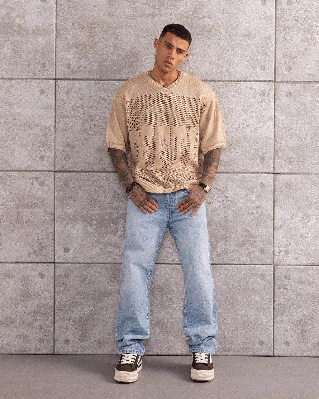 TSHIRT MAILLE CROCHET