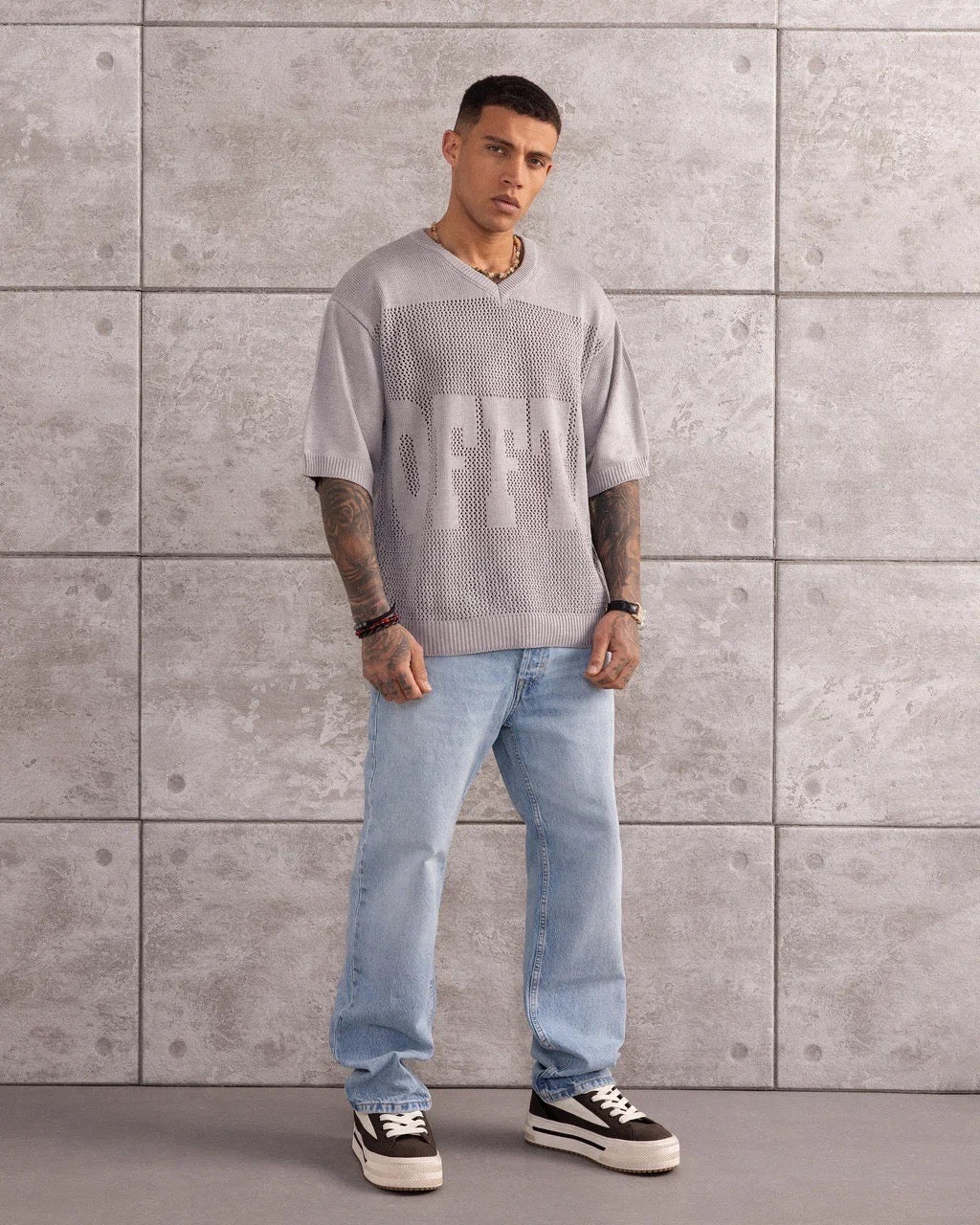 TSHIRT MAILLE CROCHET