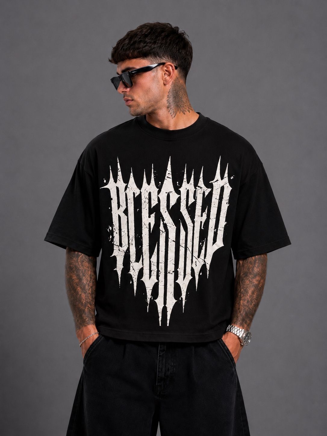T_Shirt Crop Blessed