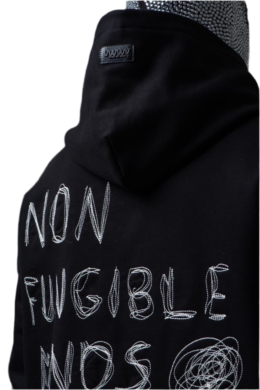 Felpa garzata con cappuccio