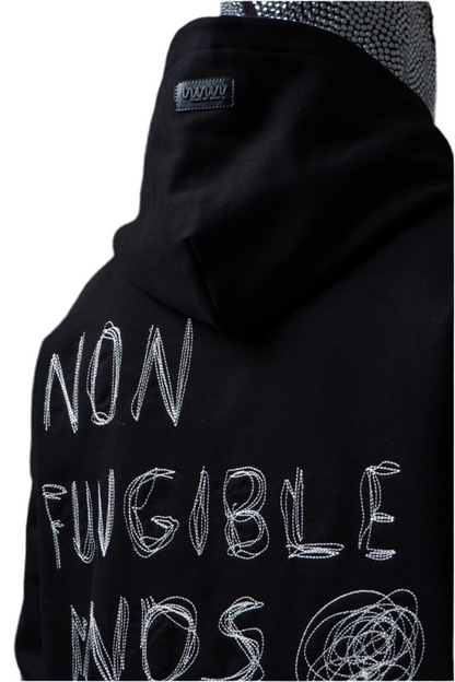 Felpa garzata con cappuccio