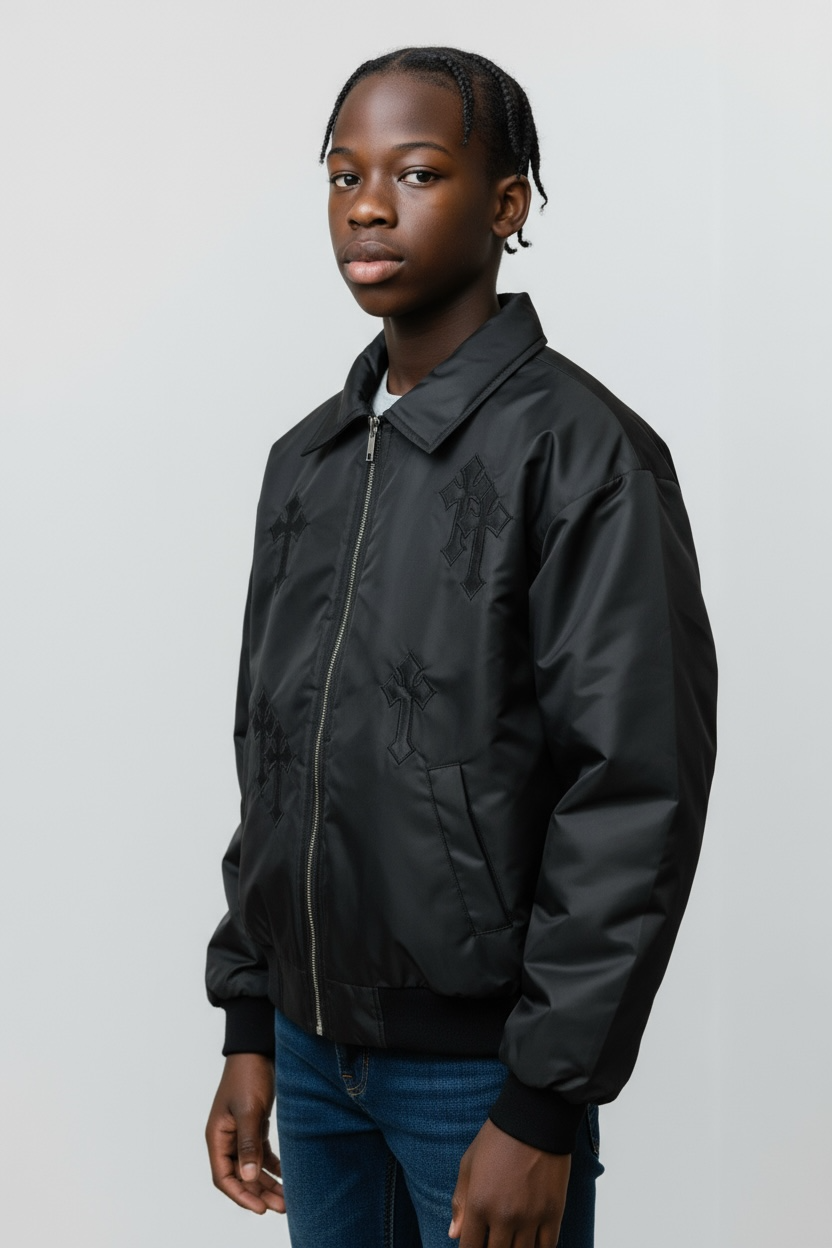 Bomber con croci black