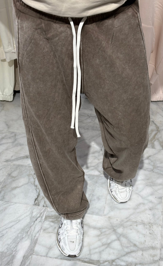 Pantalone tuta felpato Brown