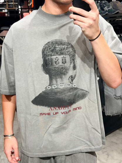 T -Shirt  Anxiety grigio chiaro