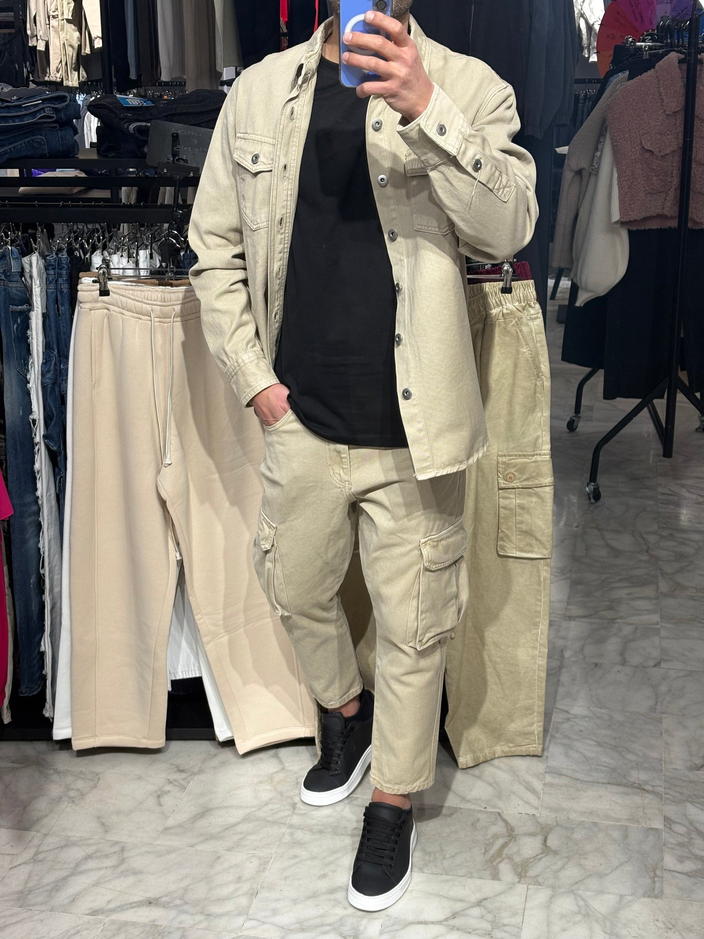 Completo Denim beige