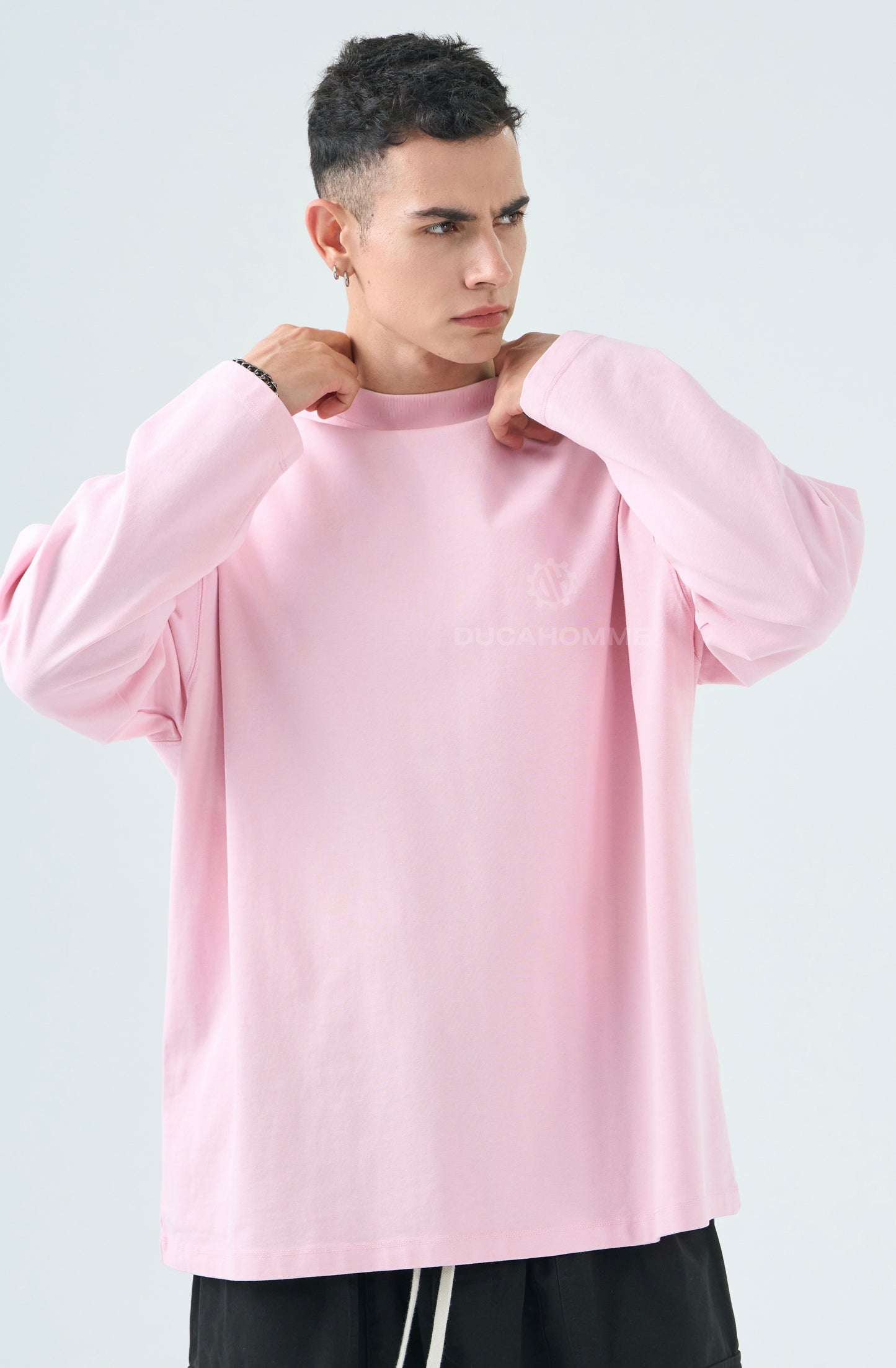Maglia manica lunga rosa