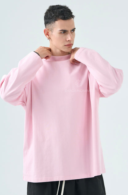 Maglia manica lunga rosa