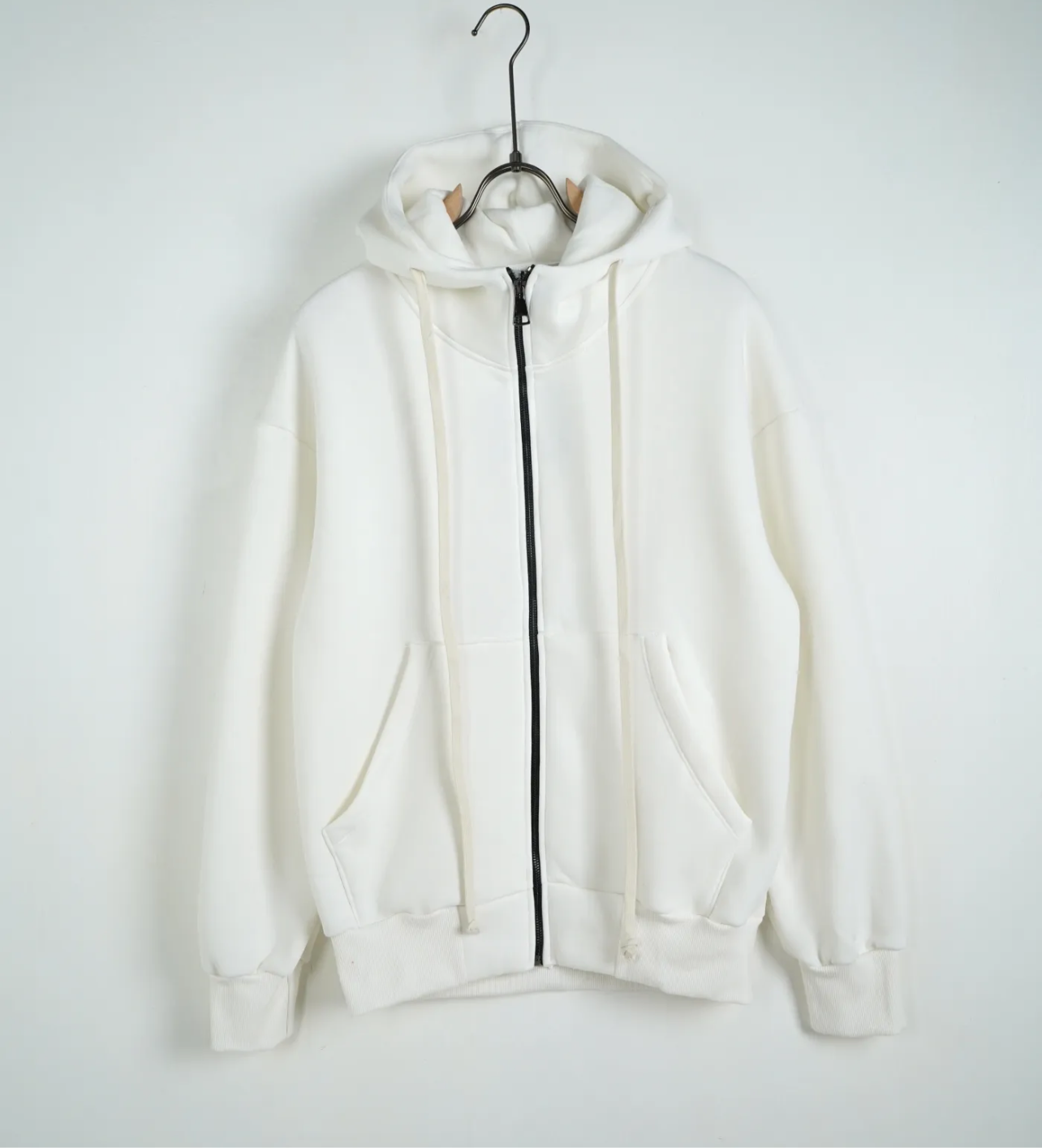 BASIC ZIP-UP SWEATSHIRT