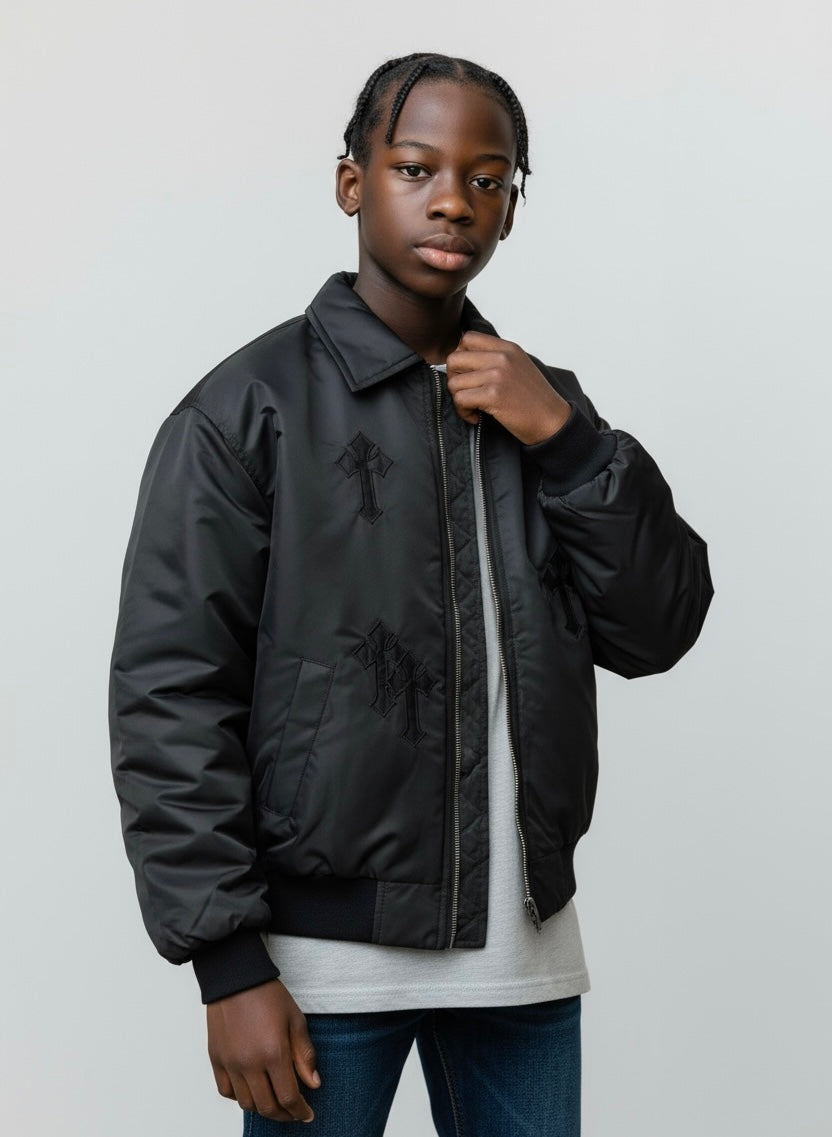 Bomber con croci black