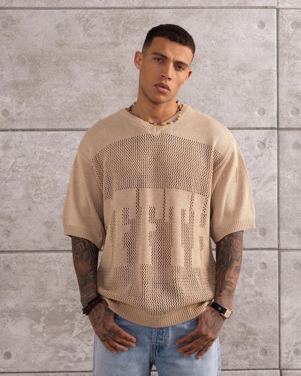 TSHIRT MAILLE CROCHET