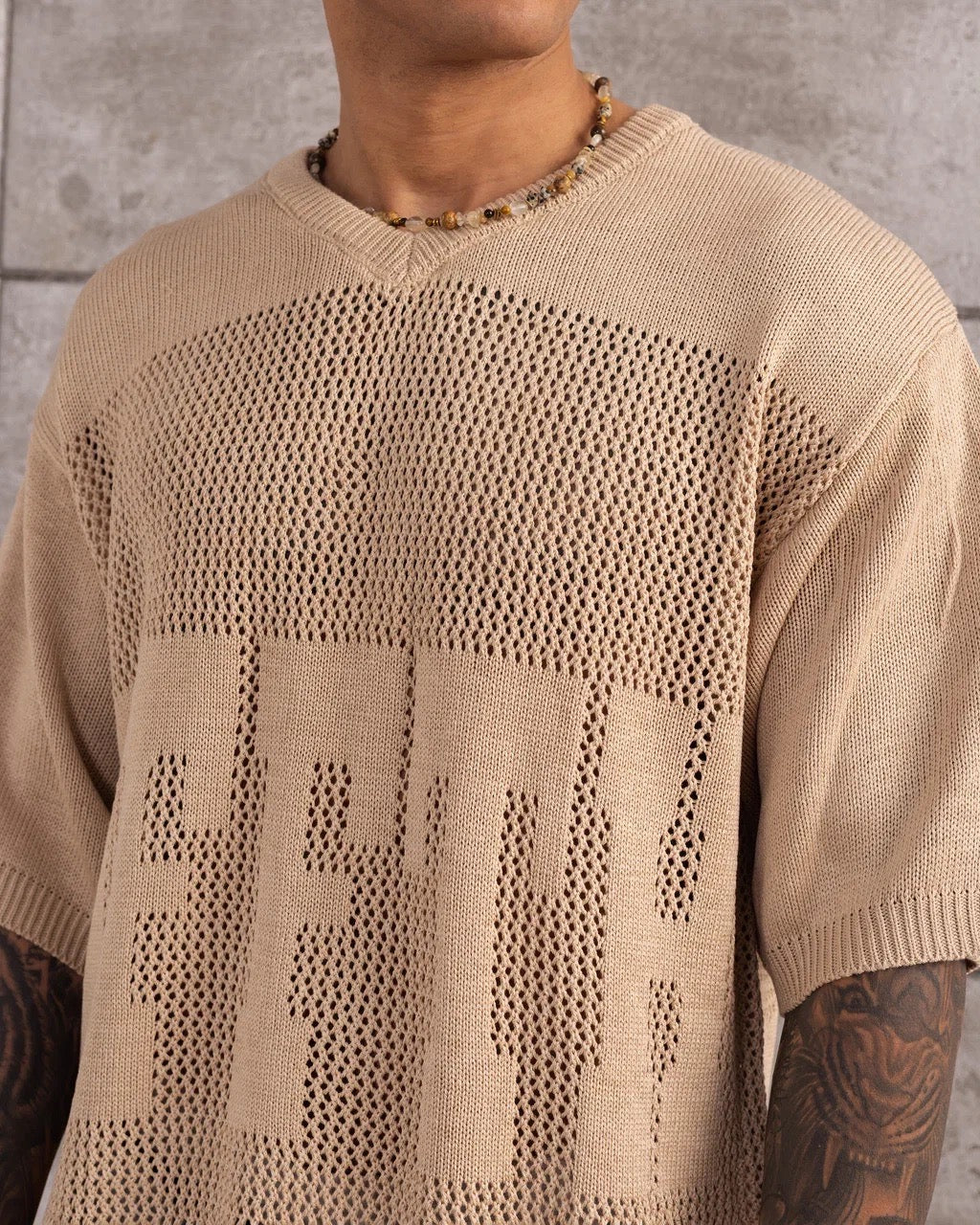 TSHIRT MAILLE CROCHET