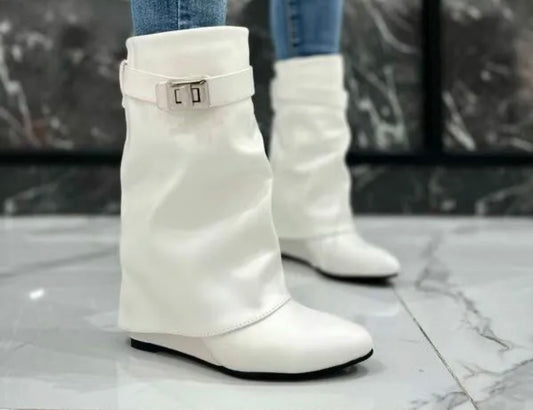 WHITE WOMEN'S BOOT