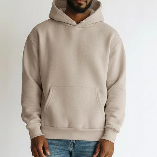 Felpa doppio cotone beige