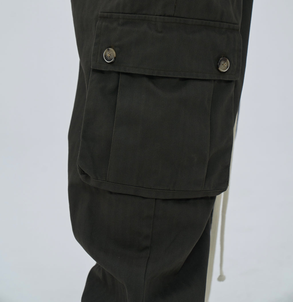 Pantalone cargo grigio scuro