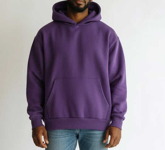 Felpa doppio cotone viola