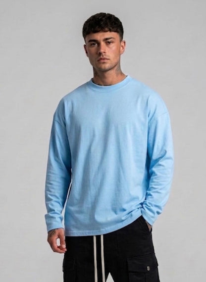Maglia manica lunga celeste