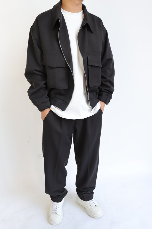 Coordinato nero MADE IN ITALY cotone