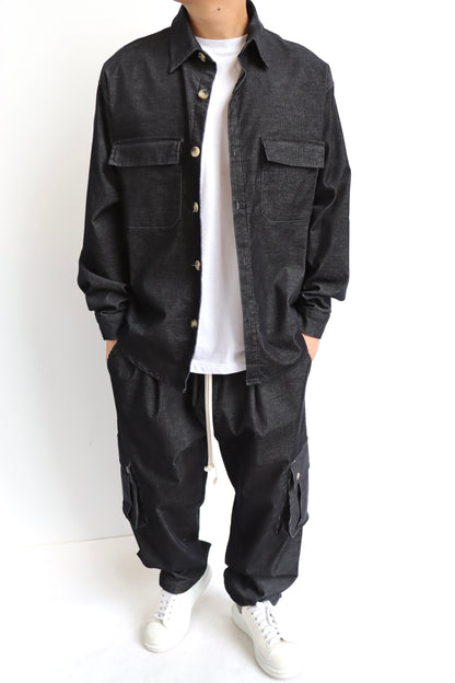 Coordinato Denim nero