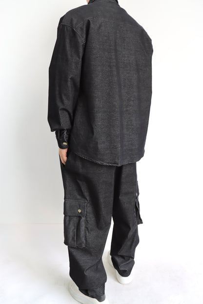Coordinato Denim nero