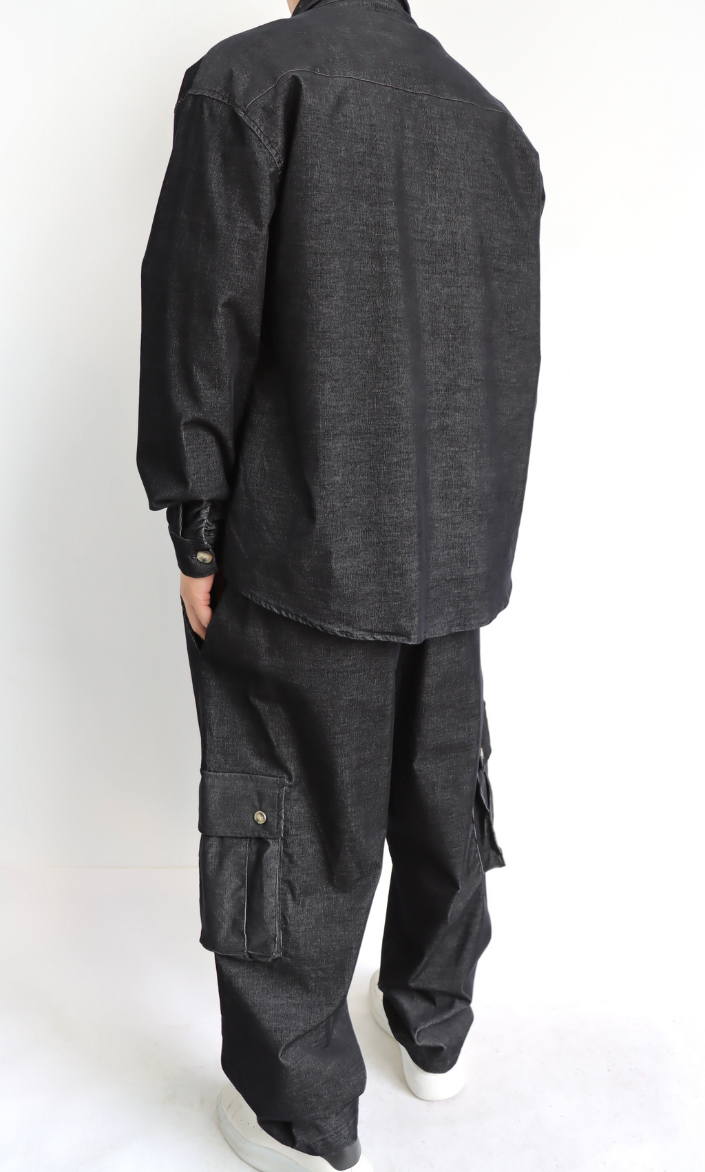 Coordinato Denim nero