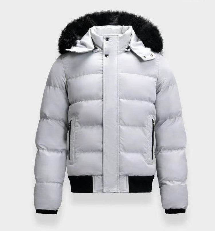 Bomber con pelliccia GREY