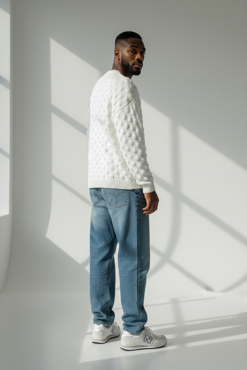 MAGLIONE EFFETTO BUCATO ALWAYS JEANS