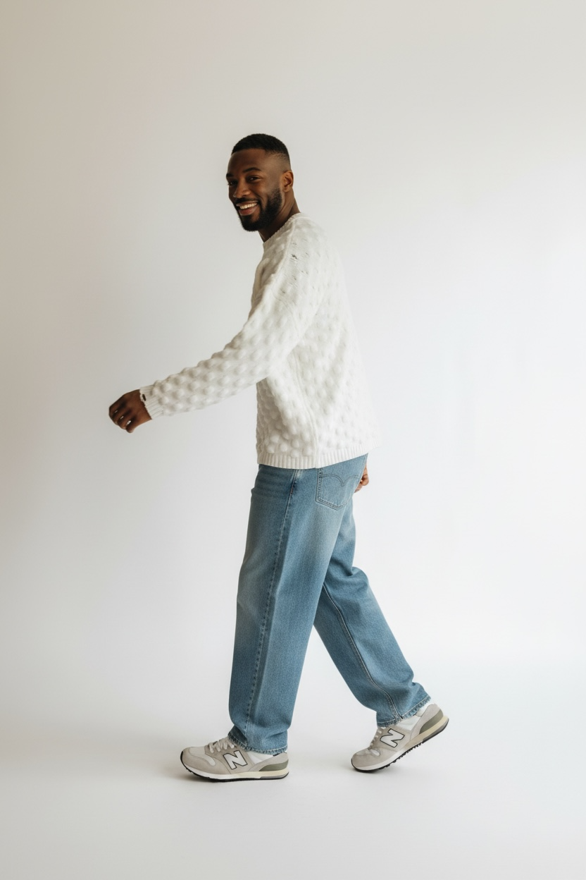 MAGLIONE EFFETTO BUCATO ALWAYS JEANS