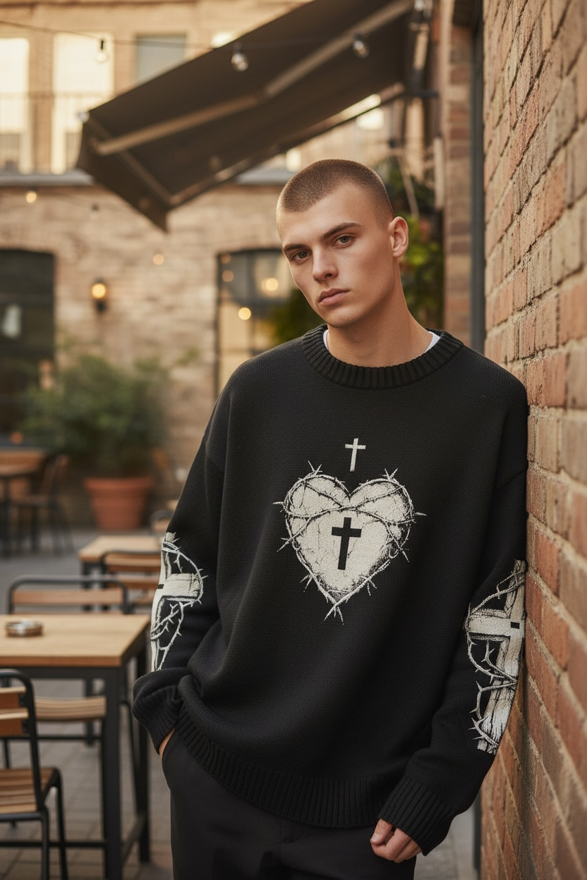 Maglione Cuore Sacro