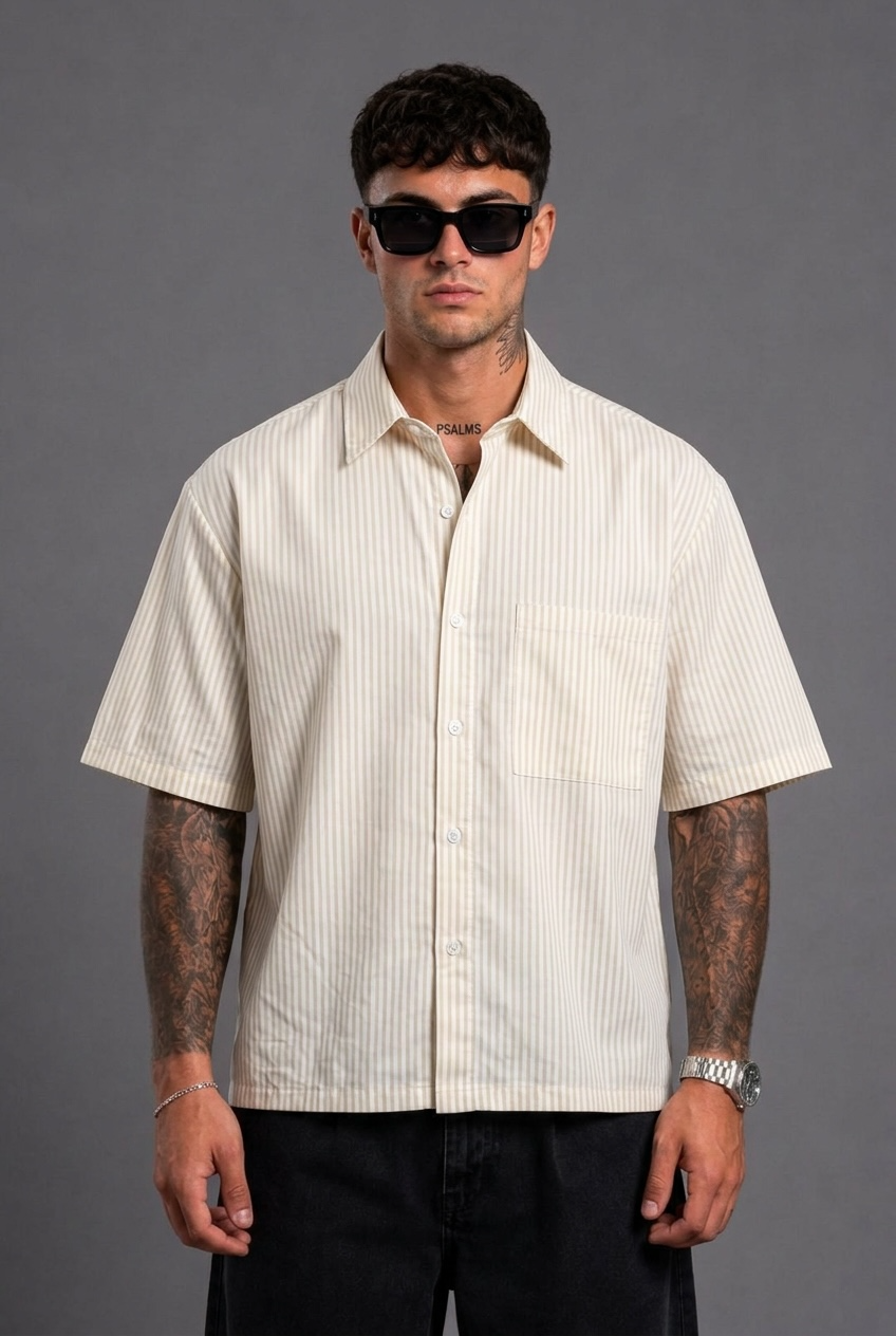 Camicia a Righe Crop