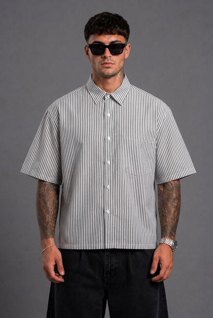 Camicia a Righe Crop
