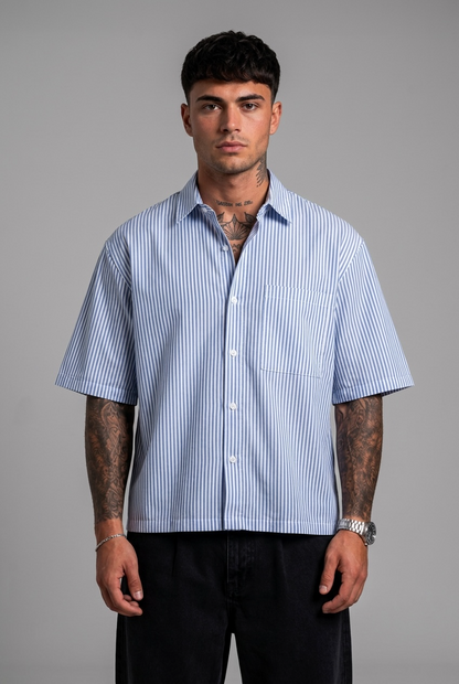 Camicia a Righe Crop