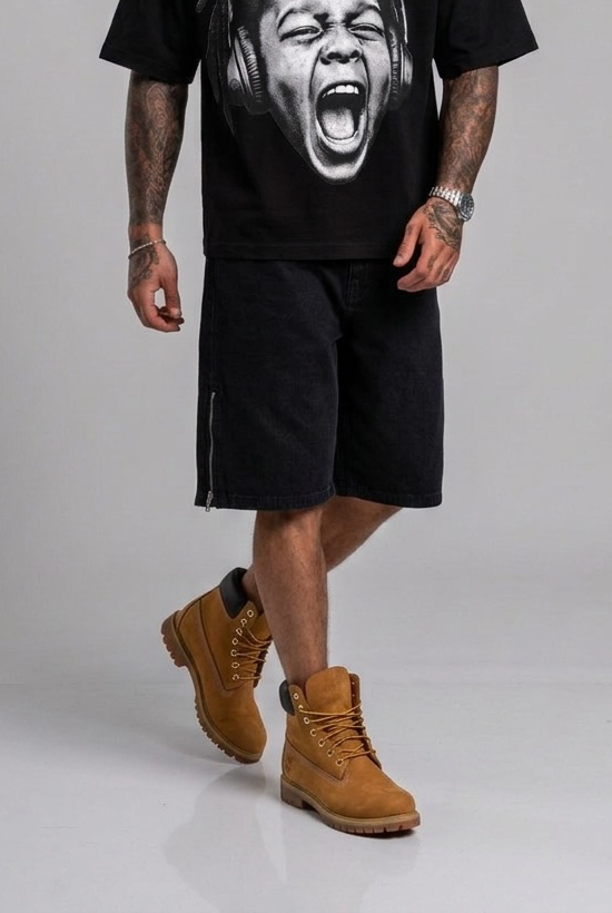 Denim Baggy Total Black SUPER PROMO
