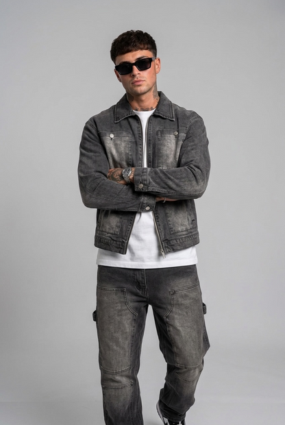 Coordinato Denim Grigio