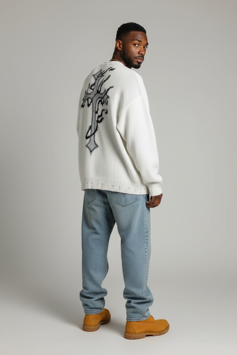 Maglione croce Cianotic