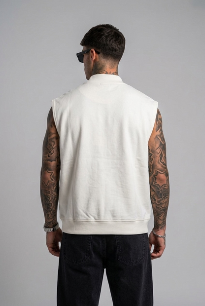 Gilet cotone bianco