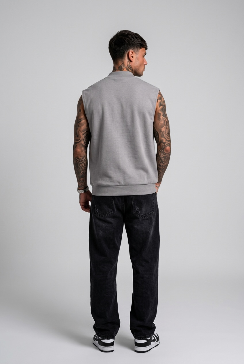 Gilet cotone bianco