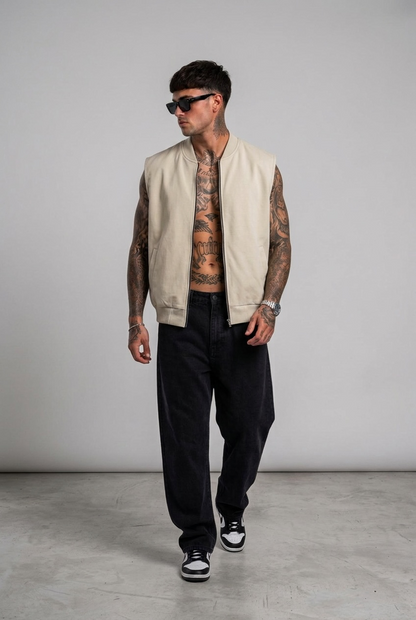 Gilet cotone bianco