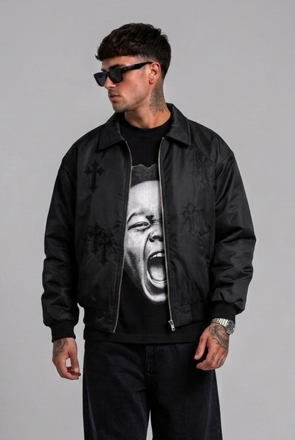 Bomber con croci black